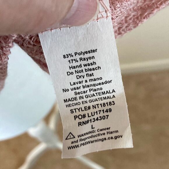 Lumiere Lightweight Cropped Sweater Size large (M8) - Picture 5 of 7